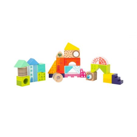 WOODEN BUILDING BLOCKS 'FANTASY WORLD'
