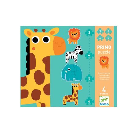 In The Jungle 3-4-5-6 Puzzle "DJECO"