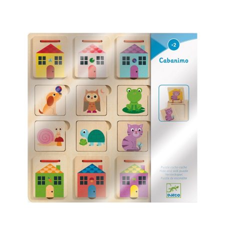 Wooden Puzzle Animals And Their Homes "DJECO"