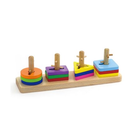 Wooden Perceptual Sorting Base Shapes and Colours "VIGA TOYS"